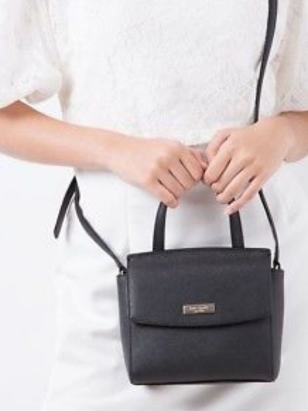 Kate Spade Laurel Way Mini Alisanne Crossbody Bag in Black Leather NWT - Picture 6 of 6